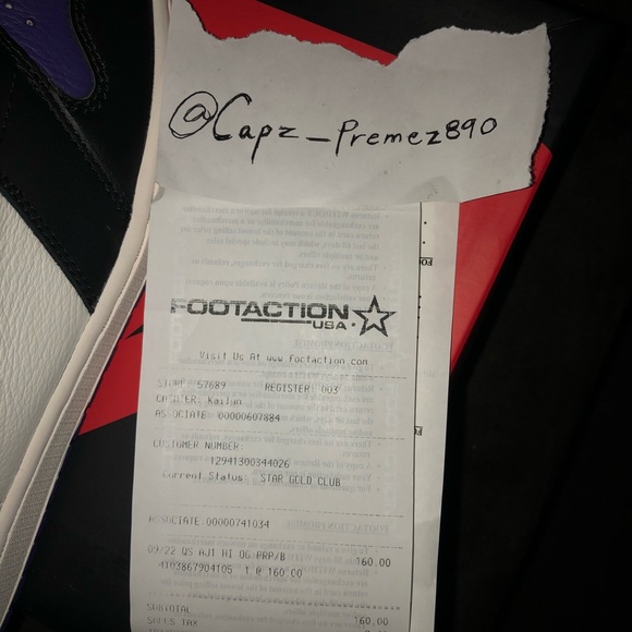 Air Jordan 1 “Court Purple” & “Pine Green” DS - Picture 4 of 8